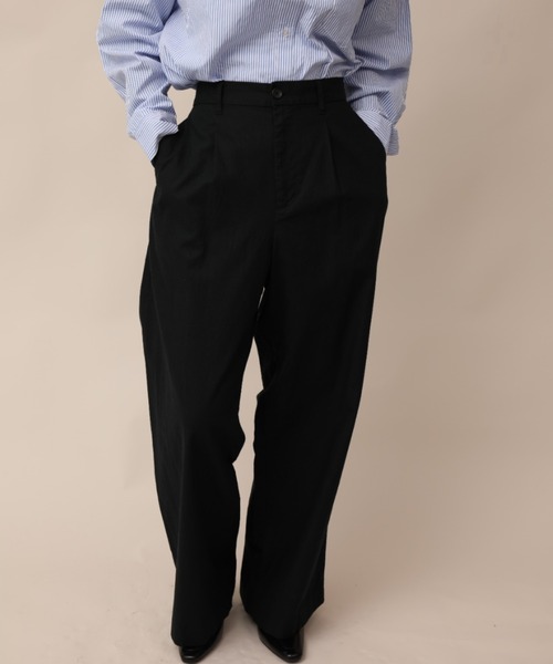 aimoha（アイモハ）の「ワンタックルーズスラックス（スラックス・メンズ・ブラック/カーキ/ネイビー・マルチサイズ）」の7枚目の写真