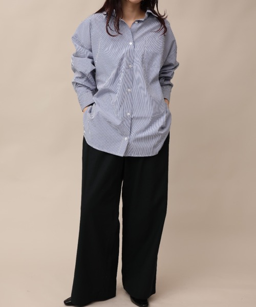 aimoha（アイモハ）の「ワンタックルーズスラックス（スラックス・メンズ・ブラック/カーキ/ネイビー・マルチサイズ）」の6枚目の写真