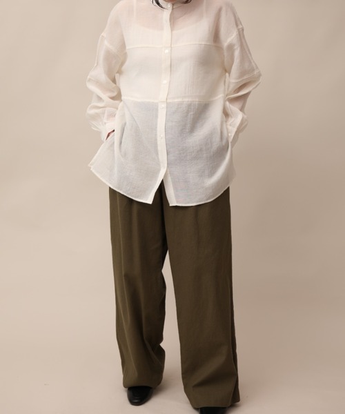 aimoha（アイモハ）の「ワンタックルーズスラックス（スラックス・メンズ・ブラック/カーキ/ネイビー・マルチサイズ）」の13枚目の写真