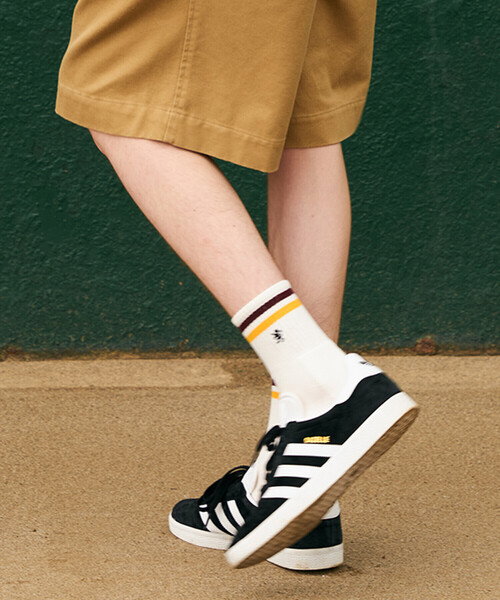 GYMPHLEX(ジムフレックス)の「Gymphlex | カラーラインソックス MEN(ソックス/靴下・メンズ・ホワイト系その他/ホワイト系その他2/ホワイト系その他3・MENS)」の1枚目の写真