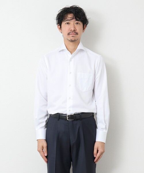 NOLLEY’S(ノーリーズ)の「SMART TECH《吸水速乾/防シワ》イージーアイロンWD ドレスシャツ 25SS(シャツ/ブラウス・メンズ・ホワイト/ブルー系その他/パープル系その他・S/M/L/XL)」の4枚目の写真