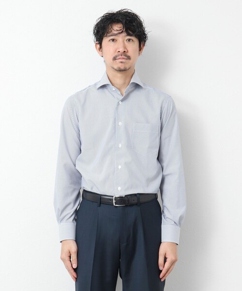 NOLLEY’S(ノーリーズ)の「SMART TECH《吸水速乾/防シワ》イージーアイロンWD ドレスシャツ 25SS(シャツ/ブラウス・メンズ・ホワイト/ブルー系その他/パープル系その他・S/M/L/XL)」の8枚目の写真