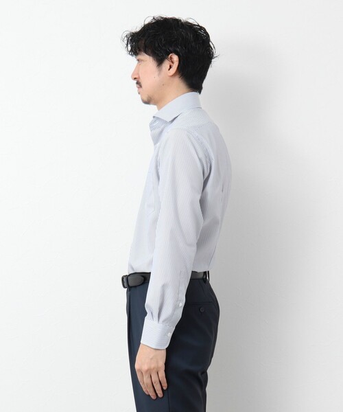 NOLLEY’S(ノーリーズ)の「SMART TECH《吸水速乾/防シワ》イージーアイロンWD ドレスシャツ 25SS(シャツ/ブラウス・メンズ・ホワイト/ブルー系その他/パープル系その他・S/M/L/XL)」の9枚目の写真