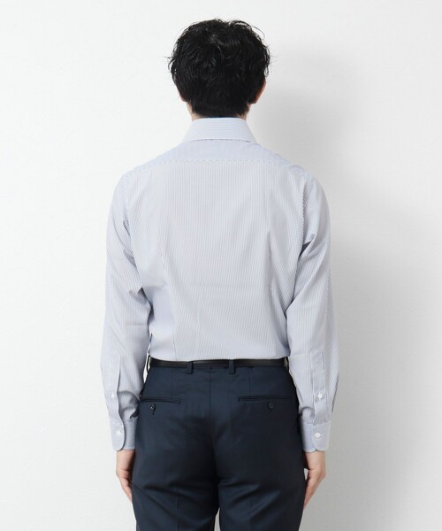 NOLLEY’S(ノーリーズ)の「SMART TECH《吸水速乾/防シワ》イージーアイロンWD ドレスシャツ 25SS(シャツ/ブラウス・メンズ・ホワイト/ブルー系その他/パープル系その他・S/M/L/XL)」の10枚目の写真