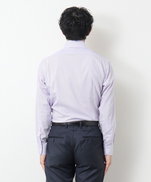 NOLLEY’S(ノーリーズ)の「SMART TECH《吸水速乾/防シワ》イージーアイロンWD ドレスシャツ 25SS(シャツ/ブラウス・メンズ・ホワイト/ブルー系その他/パープル系その他・S/M/L/XL)」の14枚目の写真