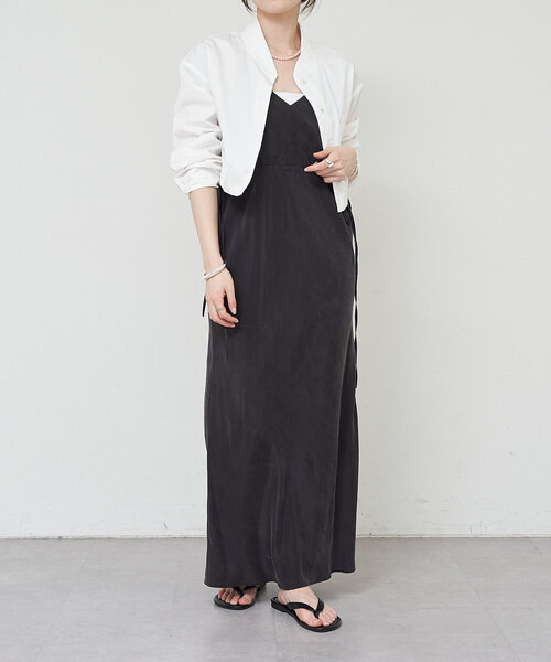 SHENERY（シーナリー）の「《春アウター》《洗える》ショートシャツブルゾン（ブルゾン・レディース・ネイビー/オフホワイト・FREE）」の3枚目の写真