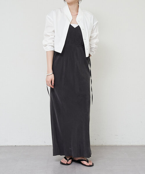 SHENERY（シーナリー）の「《春アウター》《洗える》ショートシャツブルゾン（ブルゾン・レディース・ネイビー/オフホワイト・FREE）」の4枚目の写真