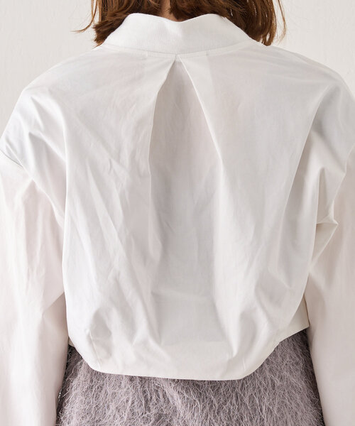 SHENERY（シーナリー）の「《春アウター》《洗える》ショートシャツブルゾン（ブルゾン・レディース・ネイビー/オフホワイト・FREE）」の22枚目の写真