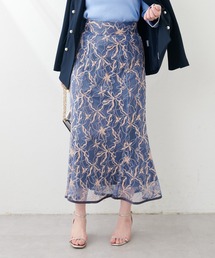 natural couture | osono長さ変えれるパイピングレーススカート(スカート)