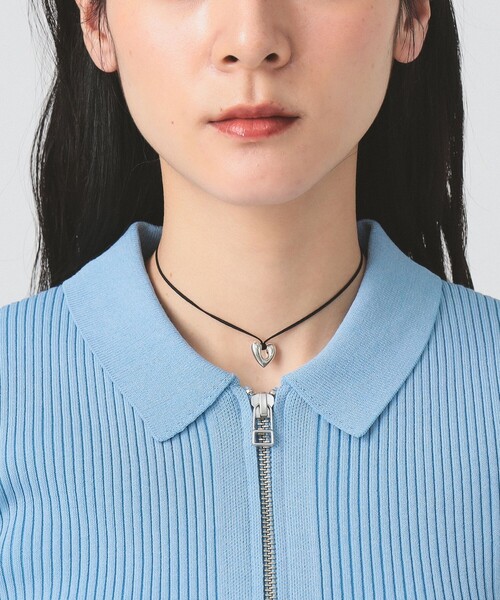 Ray BEAMS（レイビームス）の「ハーフスリーブ ジップ ポロ カーディガン（カーディガン/ボレロ・レディース・ライトブルー/ブラック/オフホワイト・ONE SIZE）」の20枚目の写真