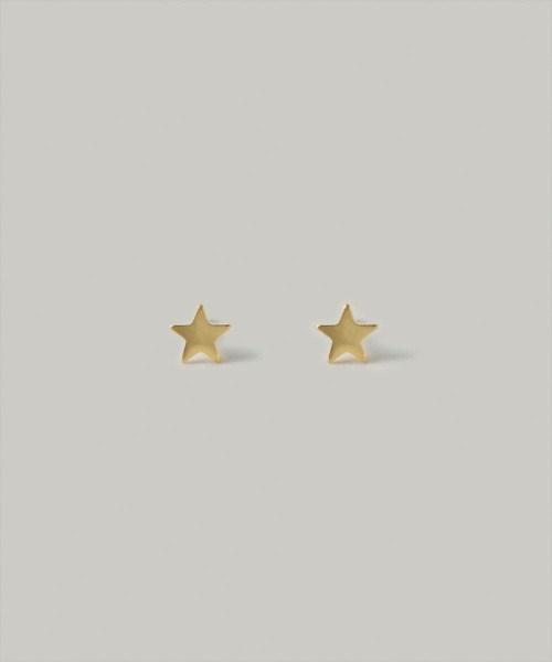 Jolie Toujours(ジョリトゥジュール)の「【汗や水に強い】〈ステンレス〉スタースタッドピアス(ピアス(両耳用)・レディース・シルバー/ゴールド・FREE)」の2枚目の写真
