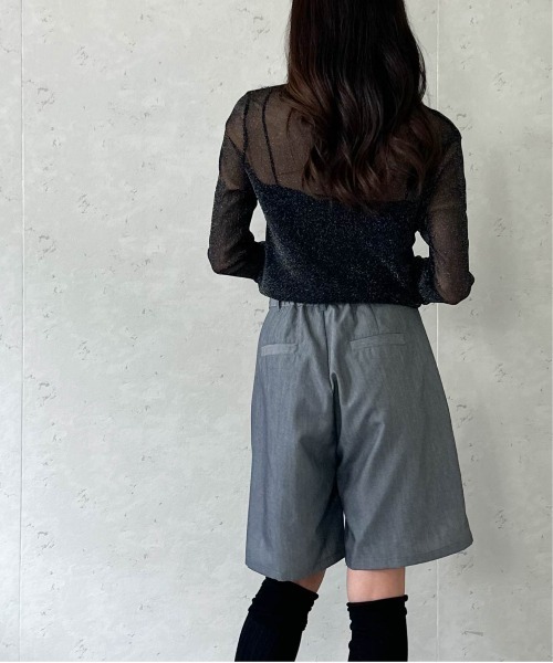 Per sist ence(パーシエンス)の「ラメシアーメロウ配色プルオーバー(Tシャツ/カットソー・レディース・グレー/アイボリー/ブラック・FREE)」の14枚目の写真