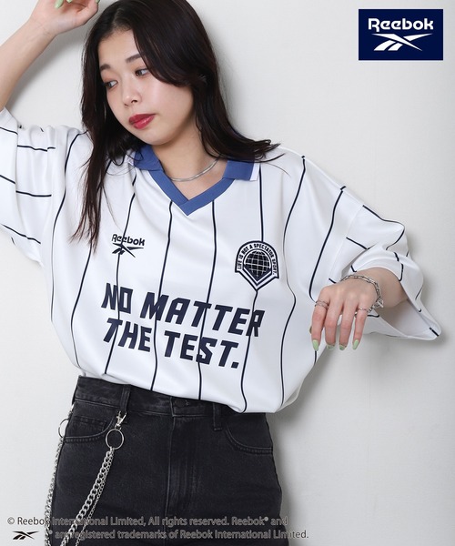 Reebok(リーボック)の「【REEBOK】 ユニフォームデザイン サッカー Tシャツ / 半袖 / ロゴ / ワッペン刺繍(Tシャツ/カットソー・メンズ・ホワイト/ブラック/サックスブルー/チャコール・LARGE/X-LARGE/MEDIUM)」の11枚目の写真