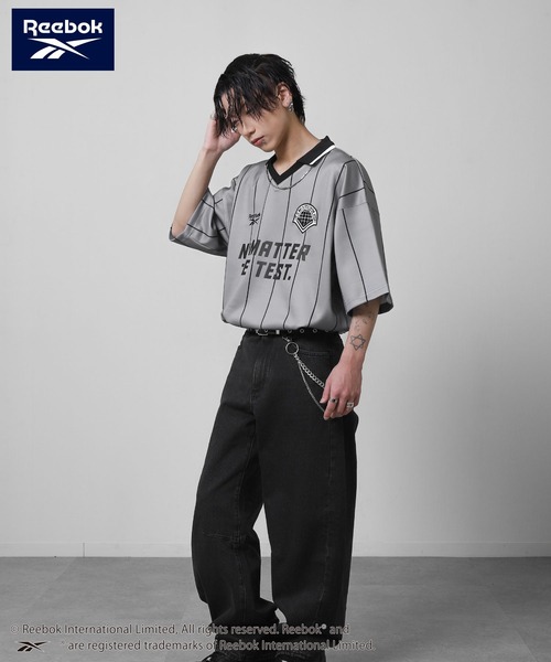セール】【REEBOK】 ユニフォームデザイン サッカー Tシャツ / 半袖