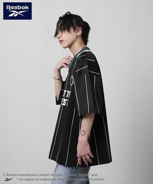 Reebok(リーボック)の「【REEBOK】 ユニフォームデザイン サッカー Tシャツ / 半袖 / ロゴ / ワッペン刺繍(Tシャツ/カットソー・メンズ・ホワイト/ブラック/サックスブルー/チャコール・LARGE/X-LARGE/MEDIUM)」の16枚目の写真