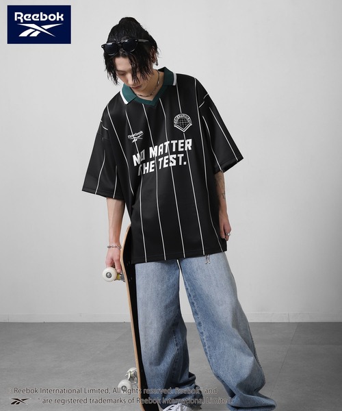 Reebok(リーボック)の「【REEBOK】 ユニフォームデザイン サッカー Tシャツ / 半袖 / ロゴ / ワッペン刺繍(Tシャツ/カットソー・メンズ・ホワイト/ブラック/サックスブルー/チャコール・LARGE/X-LARGE/MEDIUM)」の18枚目の写真