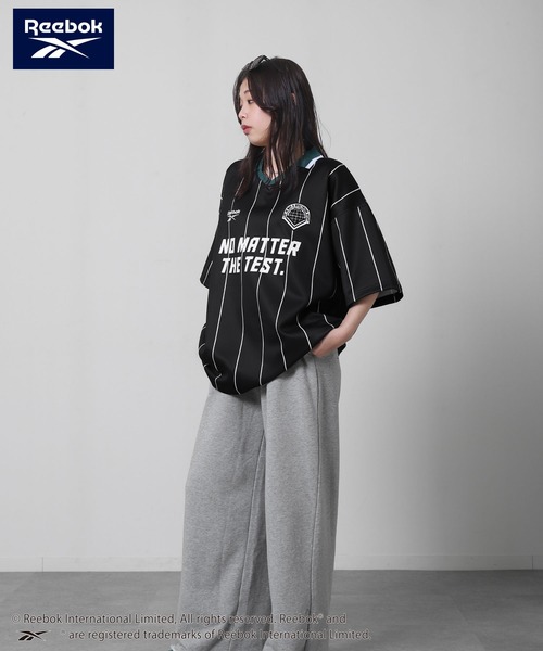 Reebok(リーボック)の「【REEBOK】 ユニフォームデザイン サッカー Tシャツ / 半袖 / ロゴ / ワッペン刺繍(Tシャツ/カットソー・メンズ・ホワイト/ブラック/サックスブルー/チャコール・LARGE/X-LARGE/MEDIUM)」の22枚目の写真