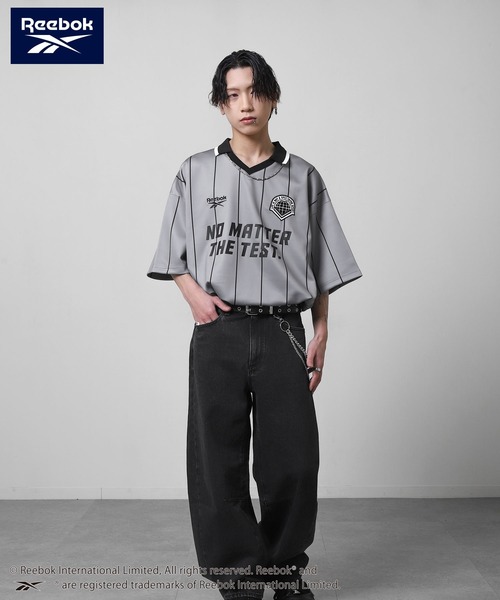 セール】【REEBOK】 ユニフォームデザイン サッカー Tシャツ / 半袖
