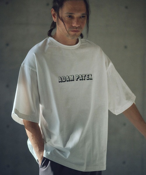 ADAM PATEK(アダムパテック)の「mt9515-shadow logo short sleeve T Tシャツ(Tシャツ/カットソー・メンズ・ブラック/ホワイト/オレンジ・2/1)」の10枚目の写真