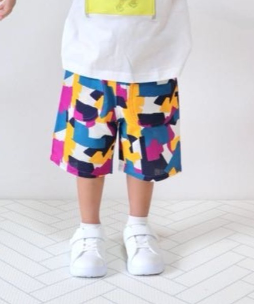 Naughty Company(ナウテーカンパニー)の「幾何学模様パンツ(その他パンツ・キッズ・レッド/パープル・90/100/110/120/130)」の2枚目の写真