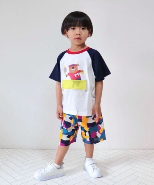 Naughty Company(ナウテーカンパニー)の「幾何学模様パンツ(その他パンツ・キッズ・レッド/パープル・90/100/110/120/130)」の3枚目の写真