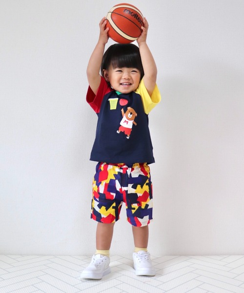 Naughty Company(ナウテーカンパニー)の「幾何学模様パンツ(その他パンツ・キッズ・レッド/パープル・90/100/110/120/130)」の5枚目の写真