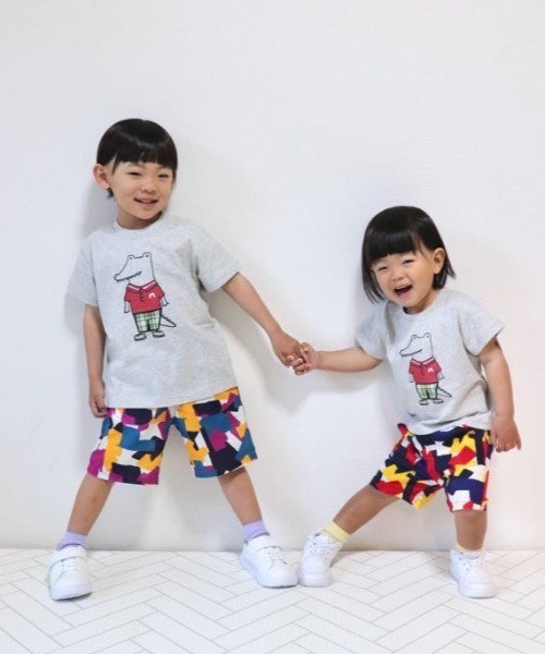 Naughty Company(ナウテーカンパニー)の「幾何学模様パンツ(その他パンツ・キッズ・レッド/パープル・90/100/110/120/130)」の12枚目の写真