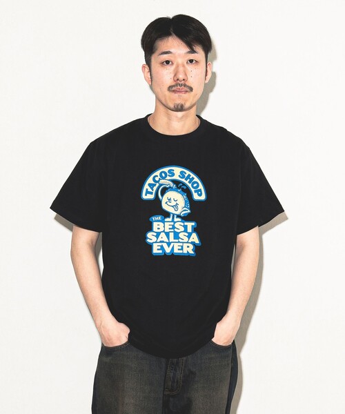 BEAMS T(ビームスティー)の「BEAMS / TACOS SHOP T-Shirt(Tシャツ/カットソー・メンズ・ホワイト/ブラック・S/M/L/XL)」の1枚目の写真