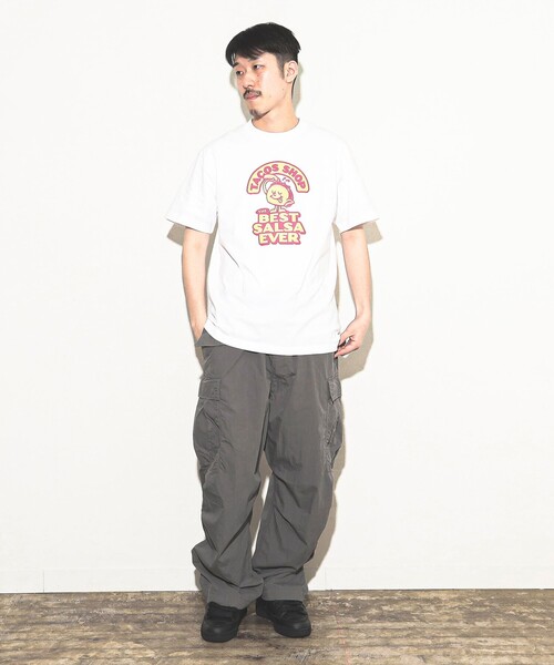 BEAMS T(ビームスティー)の「BEAMS / TACOS SHOP T-Shirt(Tシャツ/カットソー・メンズ・ホワイト/ブラック・S/M/L/XL)」の3枚目の写真