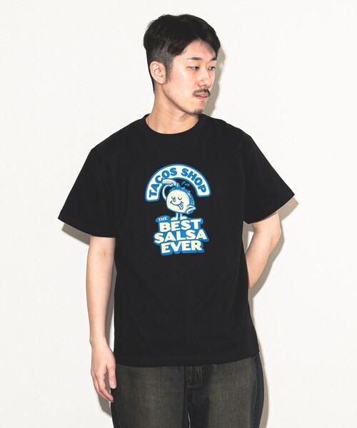BEAMS T(ビームスティー)の「BEAMS / TACOS SHOP T-Shirt(Tシャツ/カットソー・メンズ・ホワイト/ブラック・S/M/L/XL)」の6枚目の写真