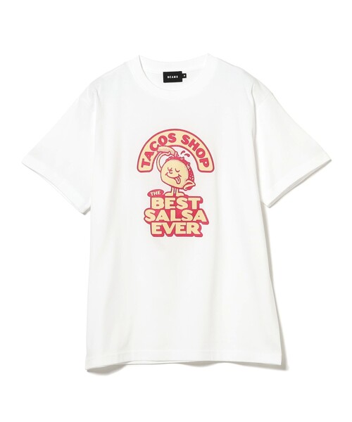 BEAMS T(ビームスティー)の「BEAMS / TACOS SHOP T-Shirt(Tシャツ/カットソー・メンズ・ホワイト/ブラック・S/M/L/XL)」の7枚目の写真