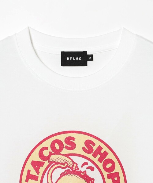 BEAMS T(ビームスティー)の「BEAMS / TACOS SHOP T-Shirt(Tシャツ/カットソー・メンズ・ホワイト/ブラック・S/M/L/XL)」の8枚目の写真