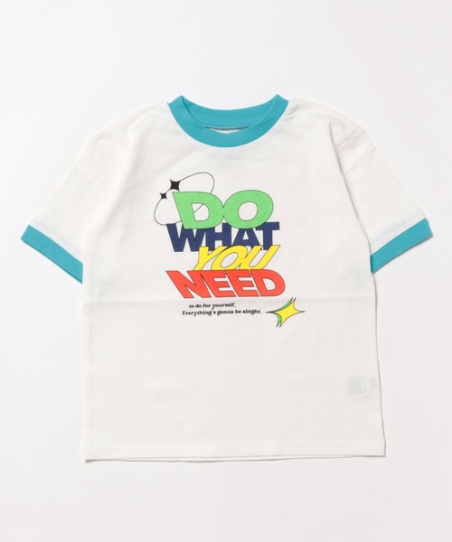Ocean&Ground（オーシャン&グラウンド）の「リンガーTシャツ（Tシャツ/カットソー・キッズ・イエロー/ホワイト/キナリ・140/130/100/95/90/80/120/110）」の9枚目の写真