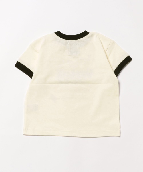 Ocean&Ground（オーシャン&グラウンド）の「リンガーTシャツ（Tシャツ/カットソー・キッズ・イエロー/ホワイト/キナリ・140/130/100/95/90/80/120/110）」の5枚目の写真