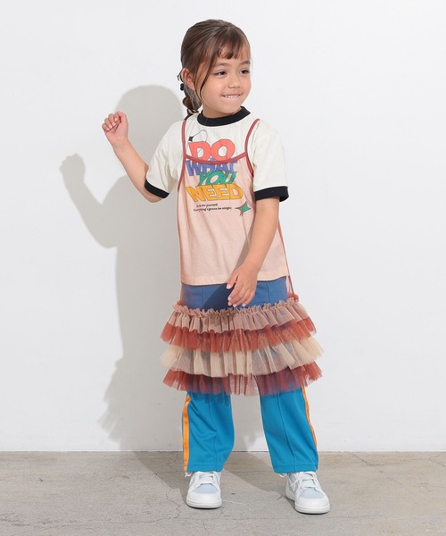 Ocean&Ground（オーシャン&グラウンド）の「リンガーTシャツ（Tシャツ/カットソー・キッズ・イエロー/ホワイト/キナリ・140/130/100/95/90/80/120/110）」の8枚目の写真