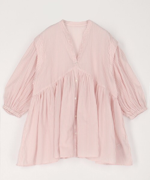 FREAK'S STORE（フリークスストア）の「インド ボイルスキッパーシャツ（シャツ/ブラウス・レディース・オレンジ/ブラック/オフホワイト/その他/チャコールグレー/ピンク系その他・ﾌﾘ-）」の4枚目の写真