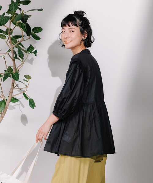 つる様ブラックシャツ111 別注 SELVEDGE OXFORD OPEN SHIRT | GOLD(ゴールド) / トップス