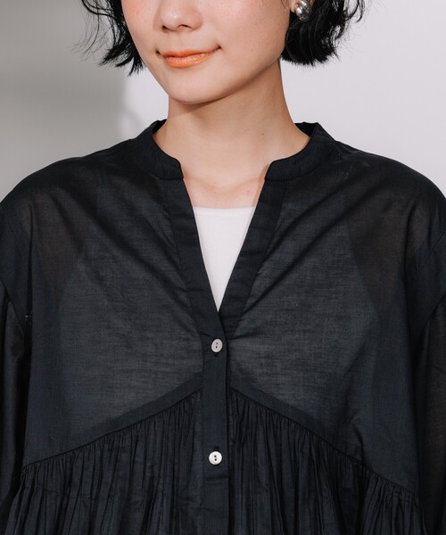 FREAK'S STORE（フリークスストア）の「インド ボイルスキッパーシャツ（シャツ/ブラウス・レディース・オレンジ/ブラック/オフホワイト/その他/チャコールグレー/ピンク系その他・ﾌﾘ-）」の17枚目の写真