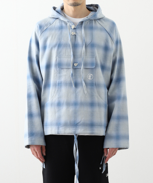FAF(フェイク アス フラワーズ)の「【FAF / フェイク アス フラワーズ】メキシカン シャツ パーカー(シャツ/ブラウス・メンズ・グレー/ブルー系その他・1/2)」の14枚目の写真