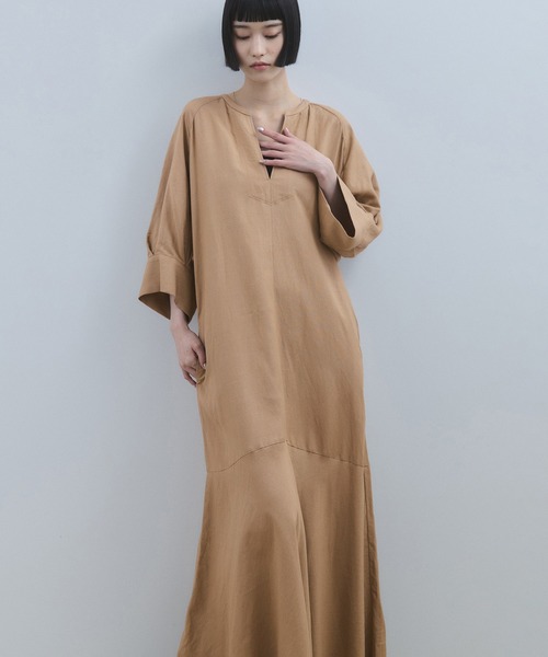 WEB限定】・【新色追加】リネンボリュームスリーブワンピース