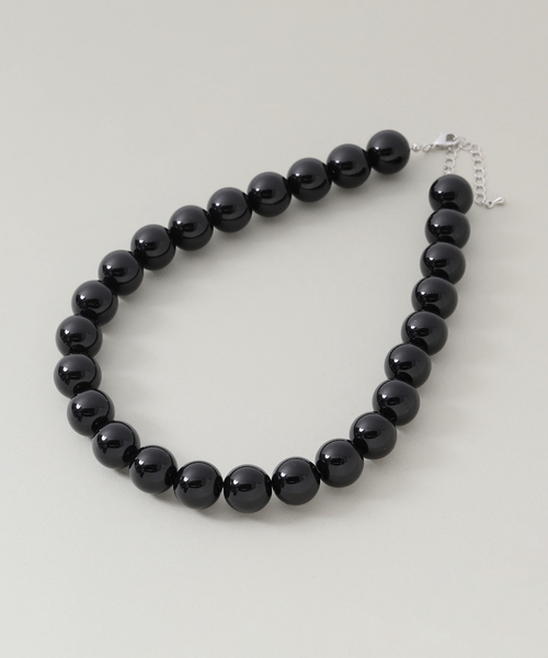 JOURNAL STANDARD relume（ジャーナルスタンダード　レリューム）の「RELUME ボールネックレス（ネックレス・レディース・ブラウン/ブラック・FREE）」の6枚目の写真