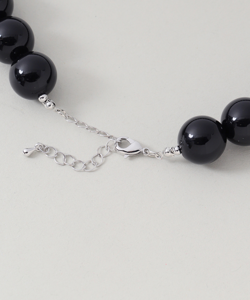 JOURNAL STANDARD relume（ジャーナルスタンダード　レリューム）の「RELUME ボールネックレス（ネックレス・レディース・ブラウン/ブラック・FREE）」の7枚目の写真