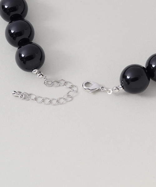 JOURNAL STANDARD relume（ジャーナルスタンダード　レリューム）の「RELUME ボールネックレス（ネックレス・レディース・ブラウン/ブラック・FREE）」の8枚目の写真