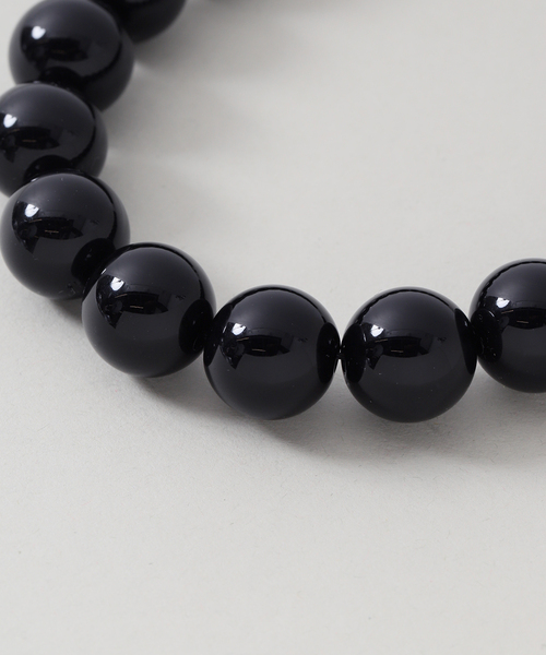 JOURNAL STANDARD relume（ジャーナルスタンダード　レリューム）の「RELUME ボールネックレス（ネックレス・レディース・ブラウン/ブラック・FREE）」の3枚目の写真