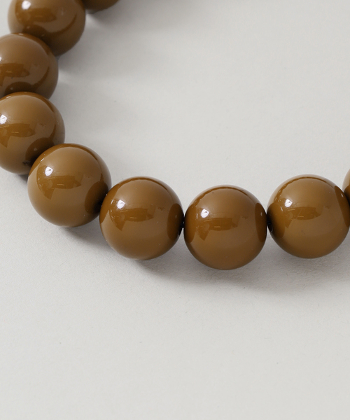 JOURNAL STANDARD relume（ジャーナルスタンダード　レリューム）の「RELUME ボールネックレス（ネックレス・レディース・ブラウン/ブラック・FREE）」の9枚目の写真