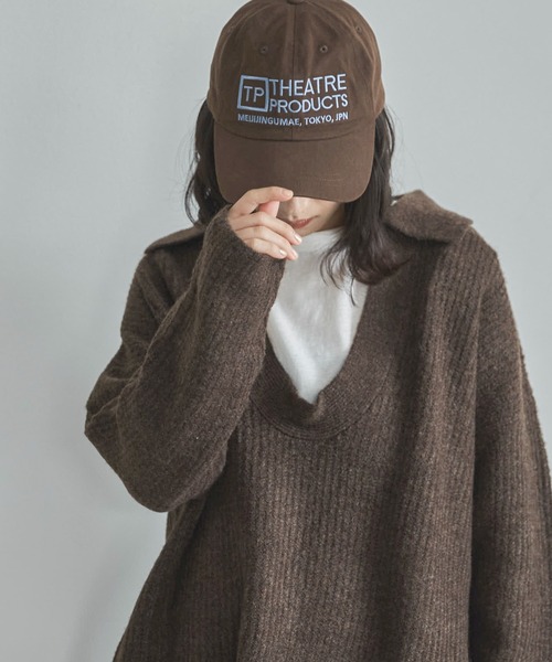 feepur(フェピュール)の「【THEATRE PRODUCTS/シアタープロダクツ】別注コットンロゴキャップ(キャップ・レディース・ブラック/ブラウン/ネイビー・FREE)」の1枚目の写真