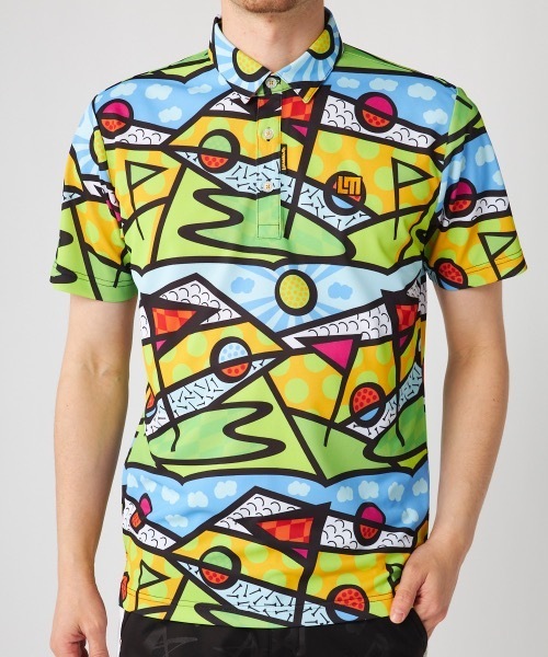 LOUDMOUTH/ラウドマウス】デザイン柄半袖シャツ ゴルフ おしゃれな