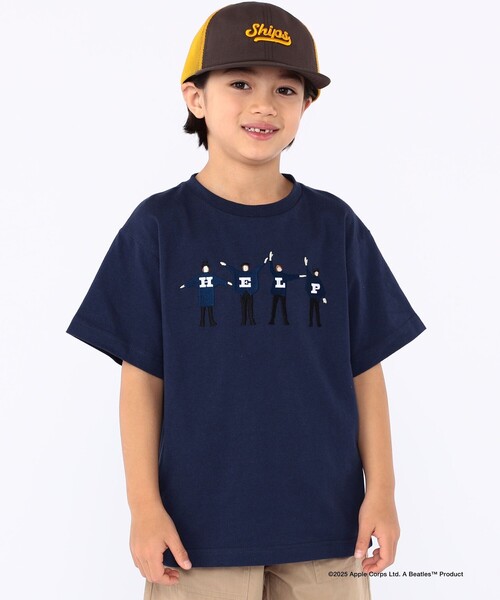 SHIPS（シップス）の「SHIPS KIDS:100～130cm /【THE BEATLES（ザ・ビートルズ）】半袖 TEE（Tシャツ/カットソー・キッズ・ライトグリーン/オフホワイト/ネイビー/ベージュ・130/110/100/120）」の4枚目の写真