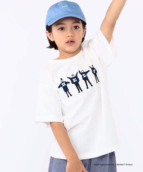 SHIPS（シップス）の「SHIPS KIDS:100～130cm /【THE BEATLES（ザ・ビートルズ）】半袖 TEE（Tシャツ/カットソー・キッズ・ライトグリーン/オフホワイト/ネイビー/ベージュ・130/110/100/120）」の5枚目の写真