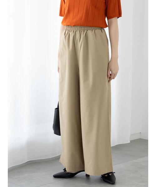 Te chichi TERRASSE(テチチテラス)の「【イージーケア】無地/ドットイージーパンツ(その他パンツ・レディース・カーキ/ブラック/ホワイト/ベージュ・F)」の3枚目の写真